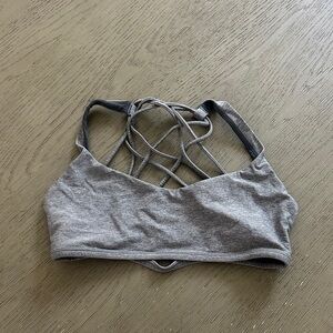 Lululemon Athletica Strappy Gray Sports Bra